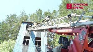 В Томске прошёл конкурс за звание лучшего звена газодымозащитной службы