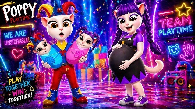 🎵🔥 My Talking Angela 2 | Poppy Playtime 5 | Pregnant LILY VS PROTOTYPE And His Children Cosplay ✨ смотреть онлайн