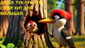🥁 ДЯТЕЛ: ТУК-ТУК-ТУК!  СУПЕР ХИТ ДЛЯ МАЛЫШЕЙ 😍