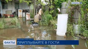 В Курганинске дома жителей топит 4 раз за месяц из-за ремонта дороги