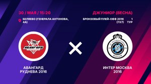 Матч бронзового плей-офф 2016 Авангард Руднева 2016 – Интер Москва 2016