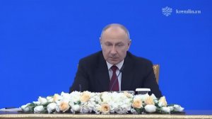 Заявление для прессы Владимира Путина по итогам российско-казахстанских переговоров.
