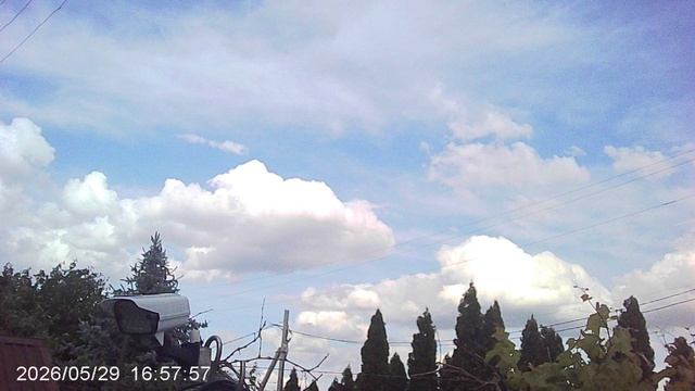 Облачный пейзаж "16.45 - 29.05.2026" - Слава Богу за всё!