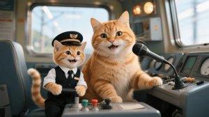 Рыжий котёнок проводит день в метро — с мамой-кошкой в качестве специального пассажира 🐱🚇