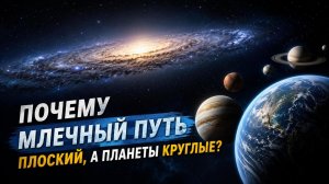 ПОЧЕМУ МЛЕЧНЫЙ ПУТЬ ПЛОСКИЙ, А ПЛАНЕТЫ КРУГЛЫЕ? РАЗБИРАЕМСЯ ВМЕСТЕ!