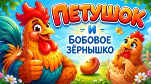 🐓🌱 ПЕТУШОК И БОБОВОЕ ЗЁРНЫШКО 🌱🐓