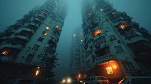 Foggy Cityscapes ~ Dystopian Rain Ambient ~ Apocalyptic Urban Soundscape