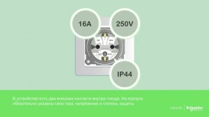Розетки с заземлением   Schneider Electric