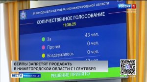 Продажа вейпов в Нижегородской области запрещена