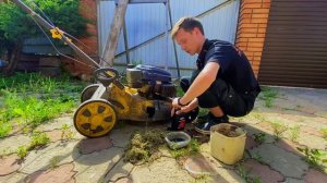 Техническое обслуживание газонокосилки