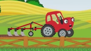 ✅Мультфильм для Детей «Красный трактор и машинки» 🚜🚗