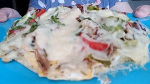 Вкуснейшая пицца-торт 🍕 из сабаки 😋