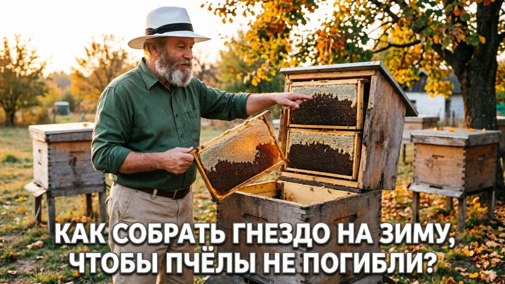 Как собрать гнездо на зиму, чтобы пчелы не погибли? Метод профессора Кашковского
