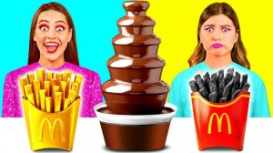 Дорогая vs Дешевая Шоколадная Еда Челлендж _ Потрясающие Кухонные Хитрости от 4Teen Challenge