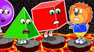 Lion Family Русский - фигуры и цвета - Мультик для детей