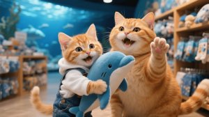 На выходных мама-кошка берет рыжего котенка в аквариум — они становятся свидетелями предложения пары