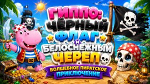 🏴☠️ Гиппо: Чёрный Флаг и Белоснежный Череп! ☠️!  Волшебное пиратское  приключение мультфильм
