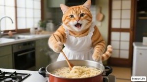 Беспорядочное развлечение рыжего котенка 🤪, мама-кошка превращает грязные неприятности