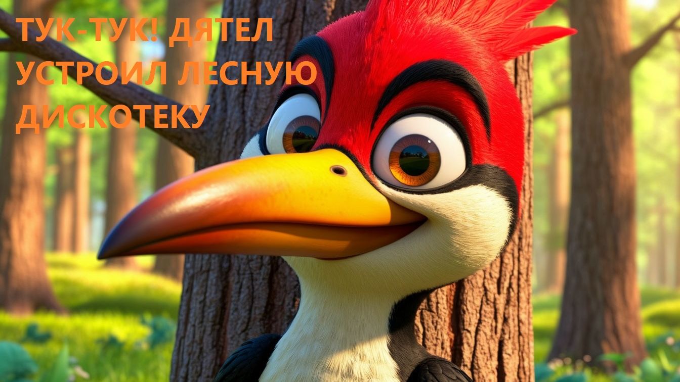 🐦 ТУК-ТУК! ДЯТЕЛ УСТРОИЛ ЛЕСНУЮ ДИСКОТЕКУ 🎉 смотреть онлайн