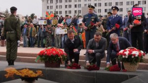 День пограничника в Самаре. Возложение цветов к Вечному огню