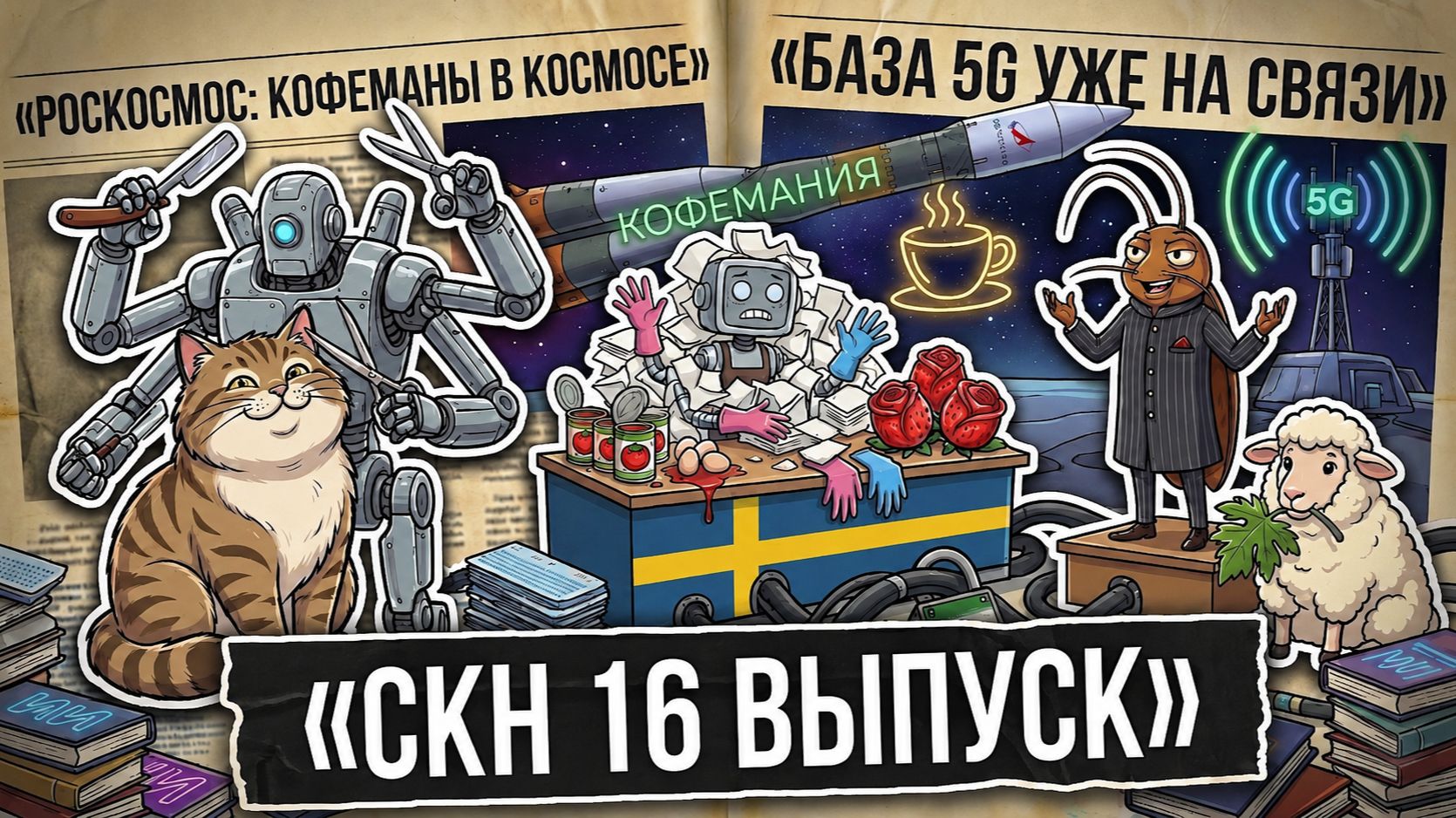 Иран перекрывает интернет-кабели, ИИ захватил кафе, овцы заменили газонокосилки / СКН №16