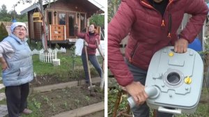 6 соток 26 мая 2026 г. 1 часть. Биотуалет.  Арбузы. Корчую яблоню.  Высадила клубнику Гордость Урала