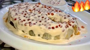 Вкуснее рыбы мы не пробовали. Лосось под сливочно- икорным соусом