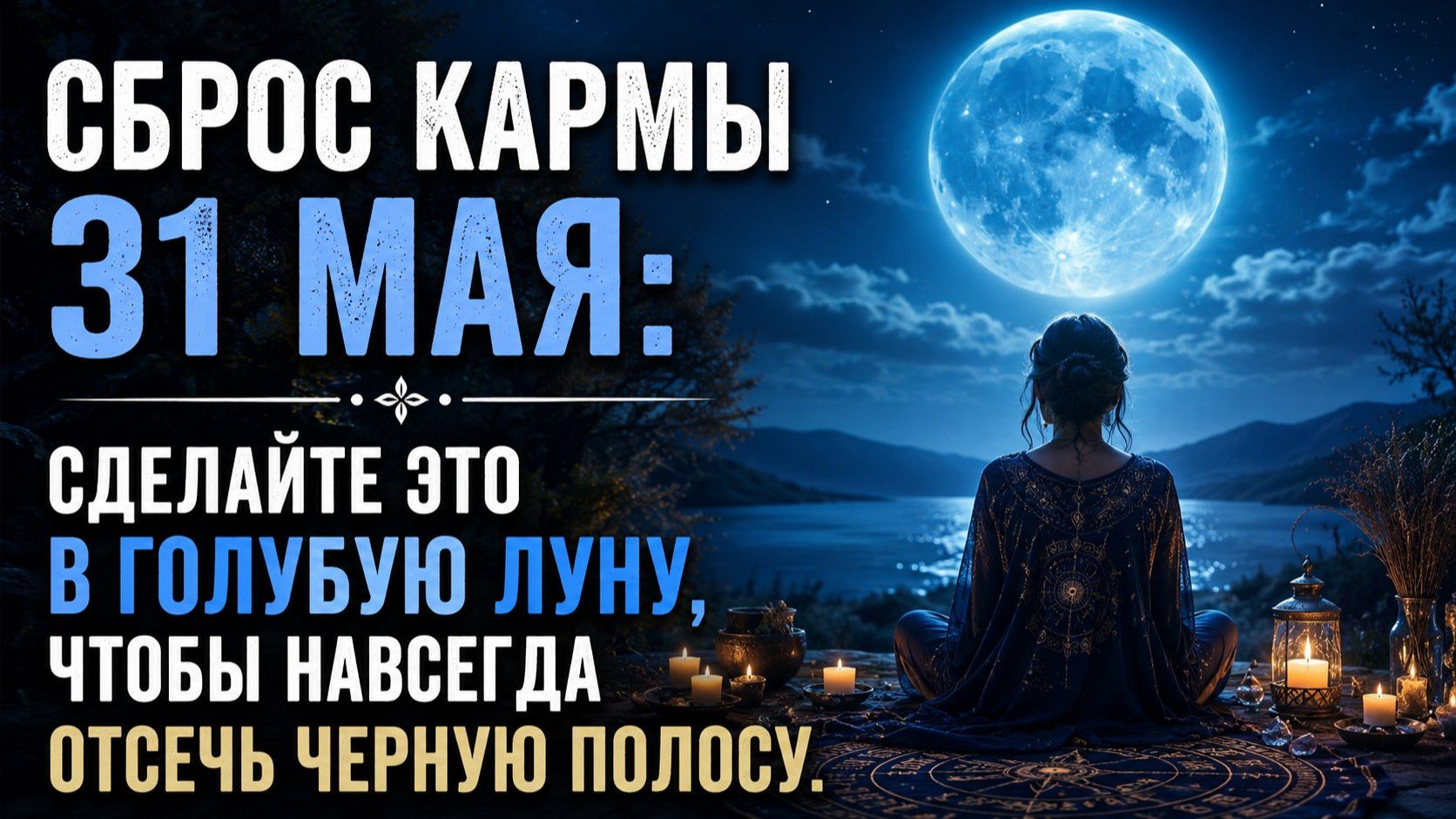 Полнолуние 31 мая. Редкое окно судьбы, которое открываются раз в несколько лет.