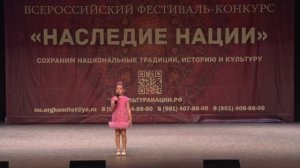 Валерия Кириченко, номинация – Эстрадный вокал, песня – «Ладошки»