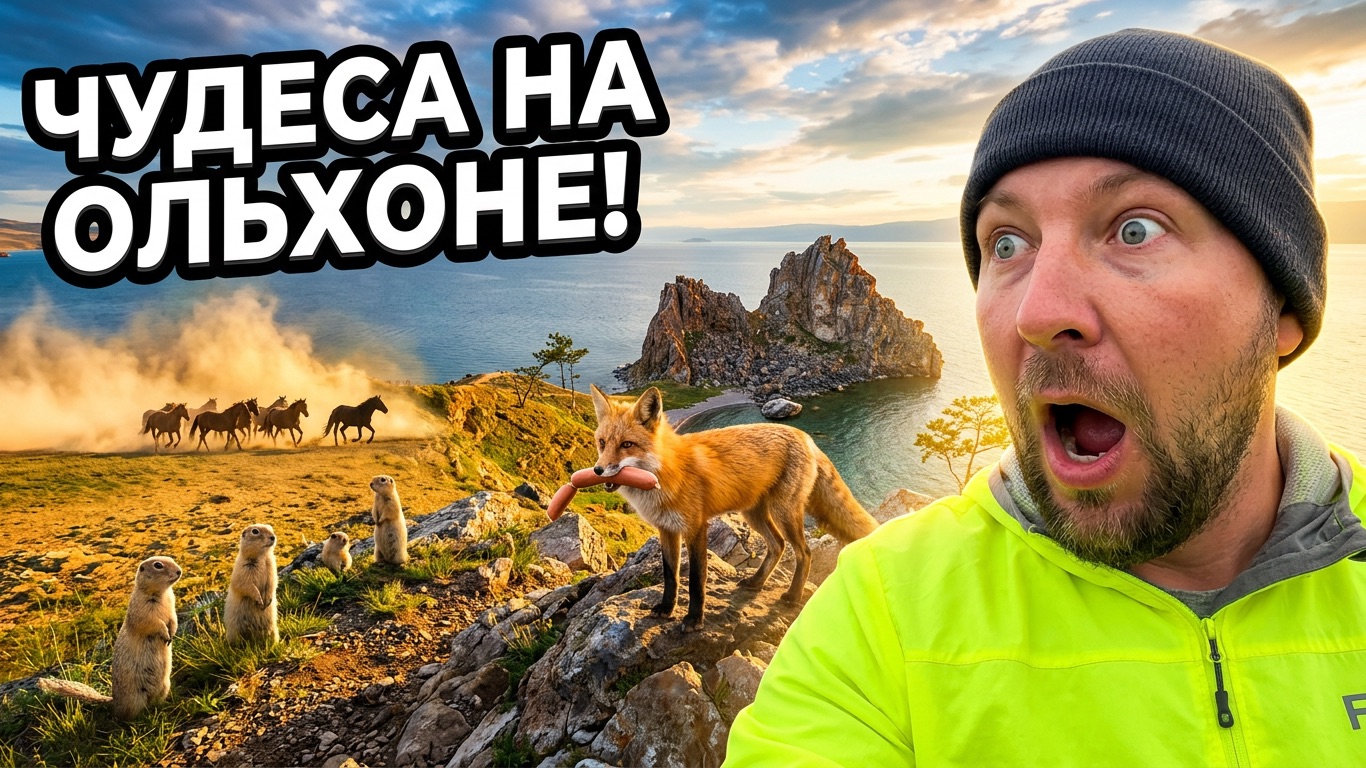 Прошли на лодке 600км по Байкалу! Дошли до острова Ольхон и Малого моря! Ольхон удивил... смотреть онлайн