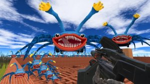 БОЛЬШОЙ И МАЛЕНЬКИЙ ХАГГИ ВАГГИ ПОЖИРАТЕЛЬ МАШИНОК В ЛАБИРИНТЕ В GARRY’S MOD