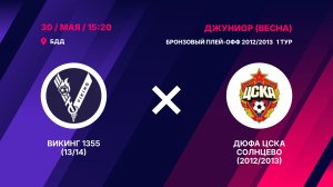 Матч бронзового плей-офф 2012/2013 Викинг 1355 (13/14) - ДЮФА ЦСКА Солнцево (2012/2013)