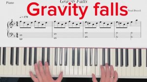 🎹 Ноты для фортепиано — Gravity Falls (Opening Theme)