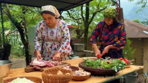 Тушеная баранина Свежий хлеб в тандыре  Азербайджанская Кухня Деревенская Кухня  Рецепты