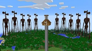 ВЫЖИВАНИЕ ПРОТИВ 100 САЙРЕН ХЭДОВ: ПРИБЫТИЕ В MINECRAFT — ГЕЙМПЛЕЙ