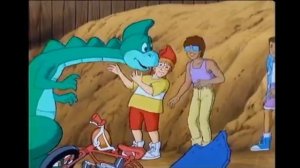 DENVER THE LAST DINOSAUR Clip -  First Meeting  (1988)