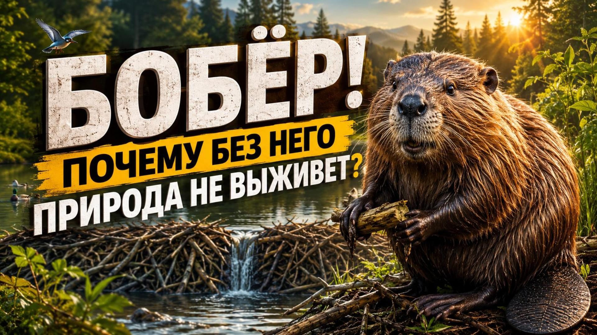БОБЁР! ПОЧЕМУ ПРИРОДА НЕ СМОЖЕТ БЕЗ НЕГО ВЫЖИТЬ? смотреть онлайн