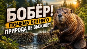 БОБЁР! ПОЧЕМУ ПРИРОДА НЕ СМОЖЕТ БЕЗ НЕГО ВЫЖИТЬ?