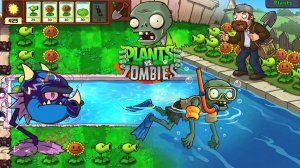 Plants vs Zombies Бассейн 1-8 Eco Version