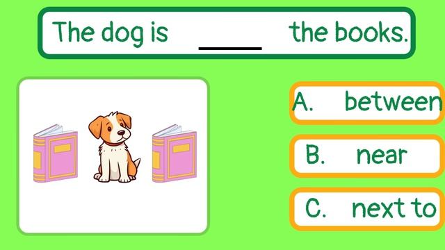 Prepositions of place Quiz for kids смотреть онлайн