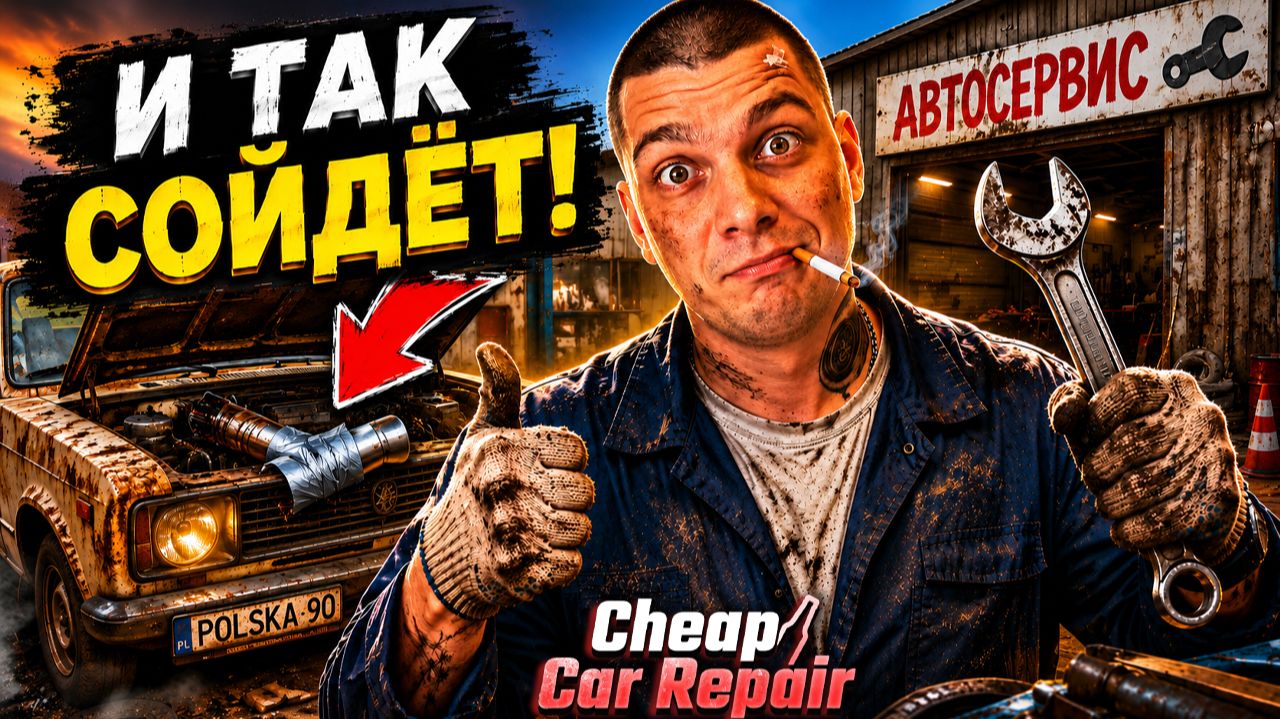 И ТАК СОЙДЁТ! Открыл свой автосервис в 90-х! (Cheap Car Repair #1)