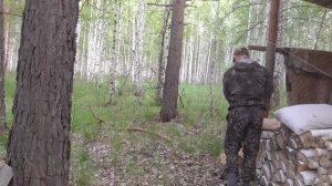 Медведь пришёл на свои запасы,ремонт печи,скважина.