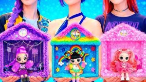 K-Pop Охотницы на Демонов: Рок, Милый и Радужный домик! DIY с LaLiLu!