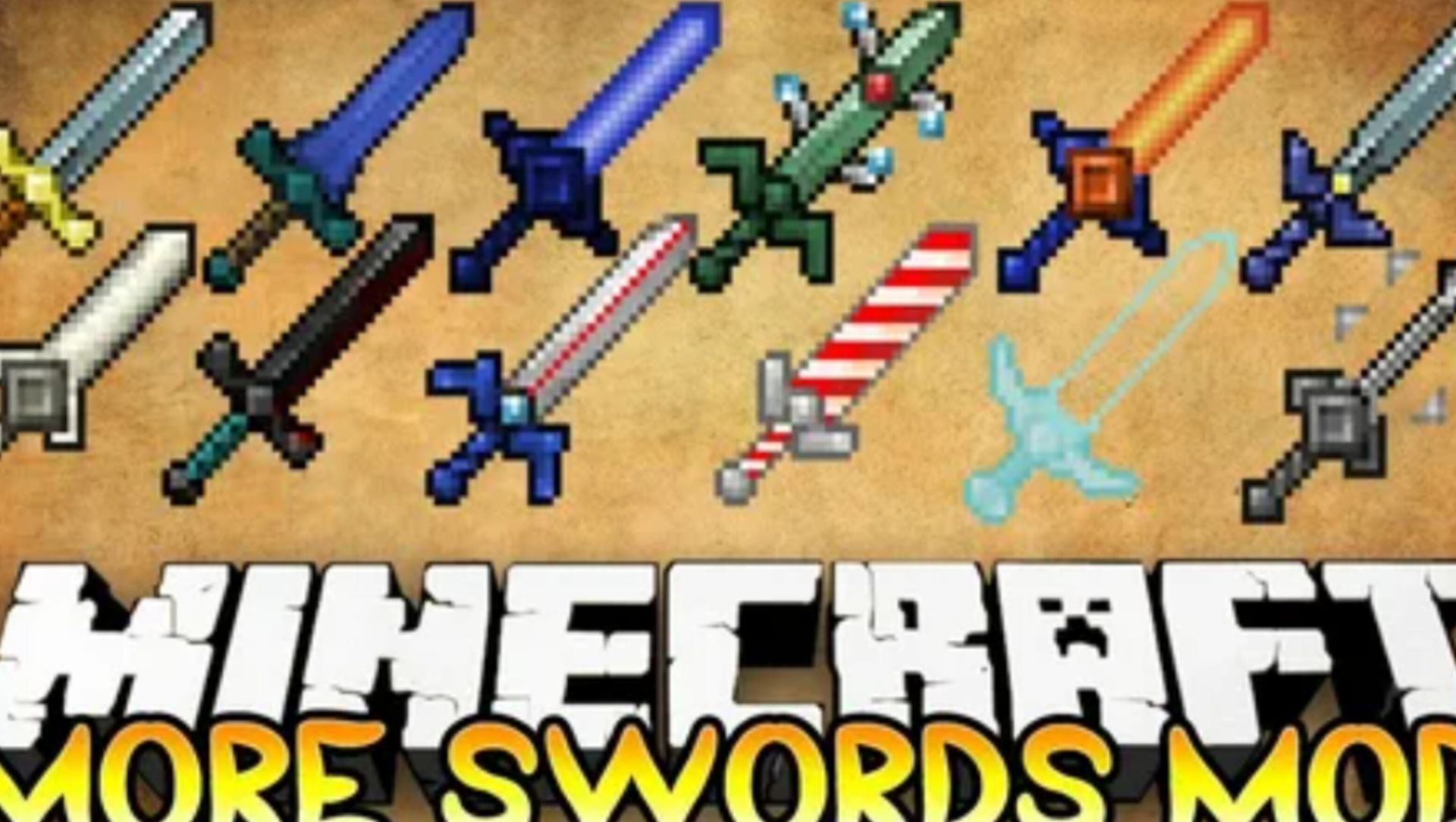 Minecraft мод на оружие и мечи: обзор сборки от Маина