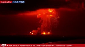 Взрыв сверхтяжёлой ракеты New Glenn компании Blue Origin