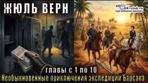 Жюль Верн «Необыкновенные приключения экспедиции Барсака» Главы с 1 по 10