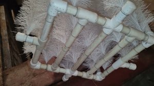 Аэратор и ершовая загрузка из ПП для септика из ж.б колец.