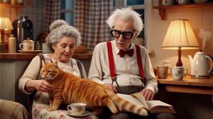 👴🐱 ДЕДУШКА И БАБУШКА: рыжий кот возвращается с новым хаосом!