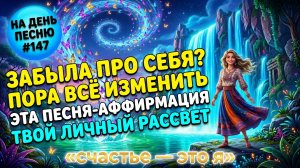 НА ДЕНЬ ПЕСНЮ #147 | МОЩНАЯ ПЕСНЯ-АФФИРМАЦИЯ ДЛЯ ОБНОВЛЕНИЯ И СЧАСТЬЯ | «счастье — это я»
