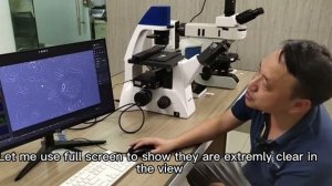 Демонстрация инвертированного флуоресцентного микроскопа MF52-N и камеры MS23